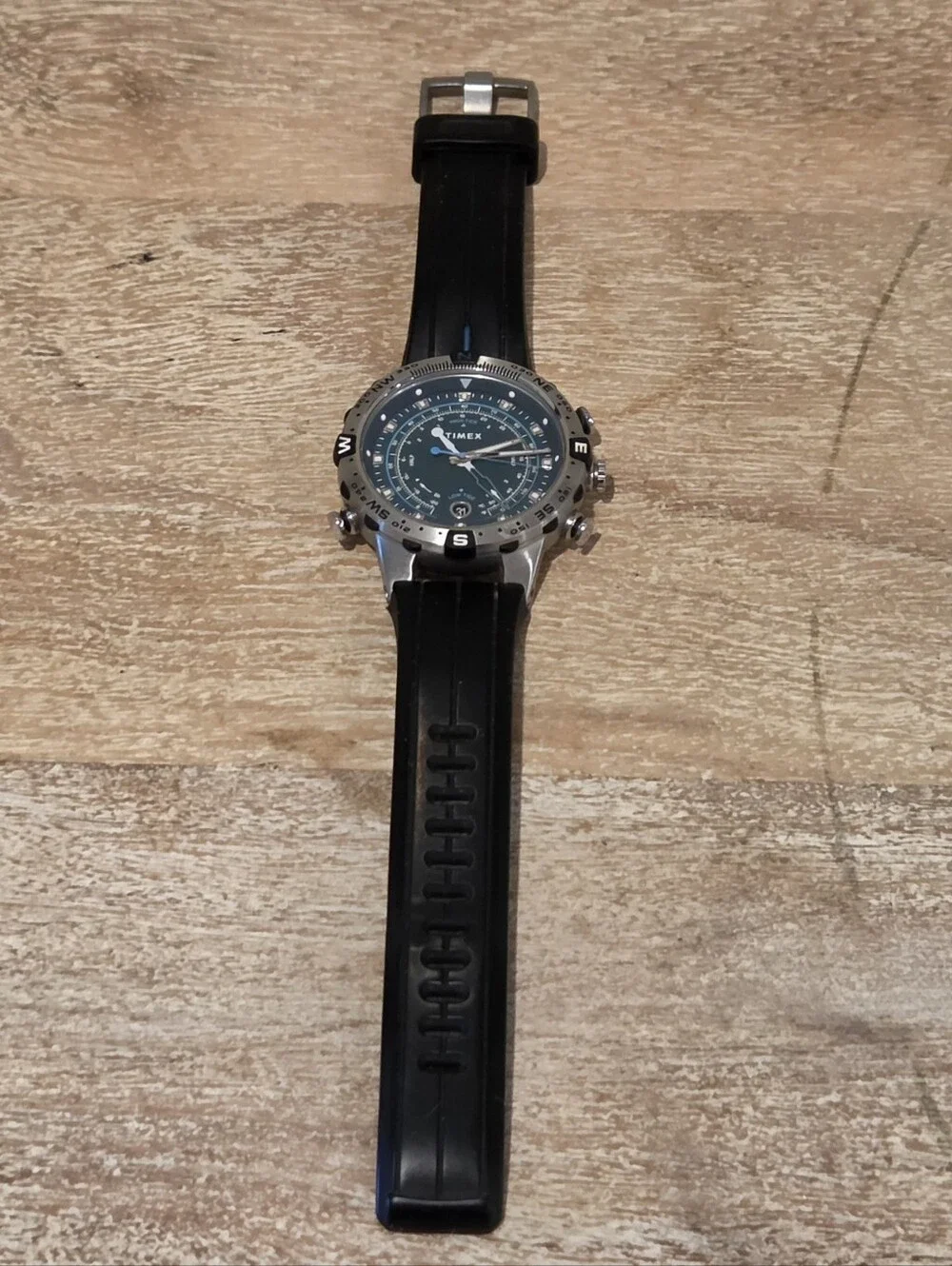 Timex Expedition Tide-Temp-Compass 44mm Stainless Steel Runner Strap Watch